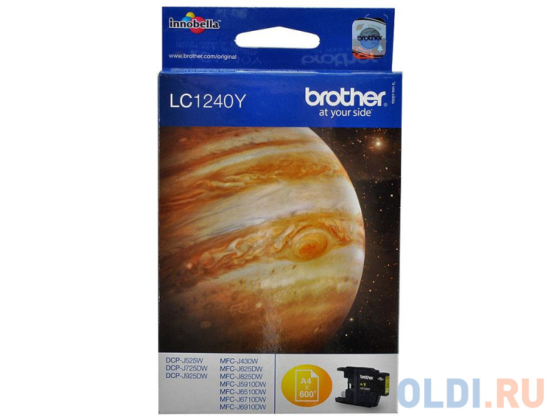 Картридж Brother Bro-LC1240Y 600стр Желтый