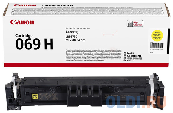 Canon Тонер-картридж CRG 069 H Y, 5095C002, 5500 стр - 069 H ( 5095C002)