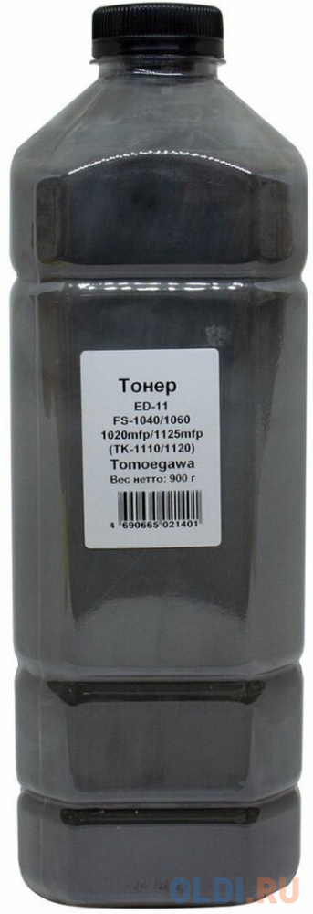 

Tomoegawa TK-1110/1120/1115/1125 Тонер ED-11 для Kyocera FS-1020/1025/1120/1300/1125, 900г, канистра