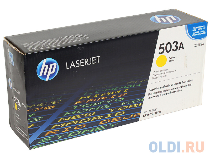 

Картридж HP Q7582A №503А желтый для LaserJet 3800