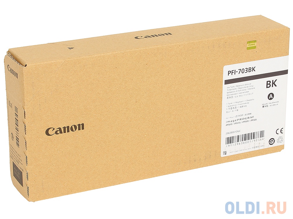 Картридж Canon PFI-703 BK для iPF815 825 черный