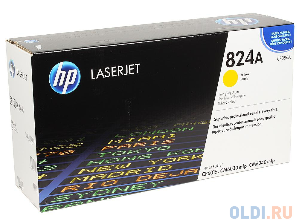 Картридж HP CB386A (барабан) для принтеров Color LaserJet 6015/6030/6040. Желтый. 35000 страниц.