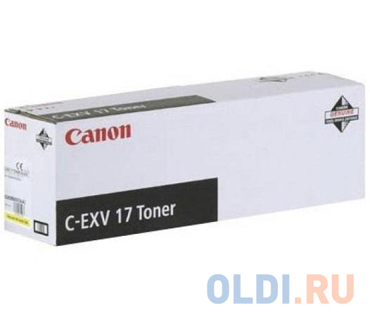 

Тонер Canon C-EXV17Y 30000стр Желтый