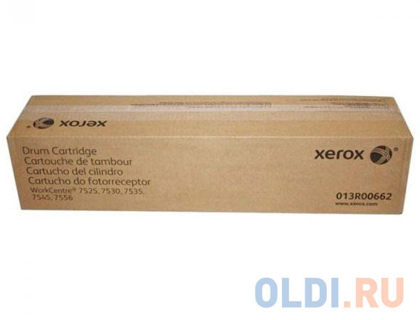 Фотобарабан Xerox 013R00662 для WC7525/7530/7535/7545/7556. Черный. 125 000 страниц. фотобарабан xerox 101r00554 для xerox b400 b405 65 000 страниц