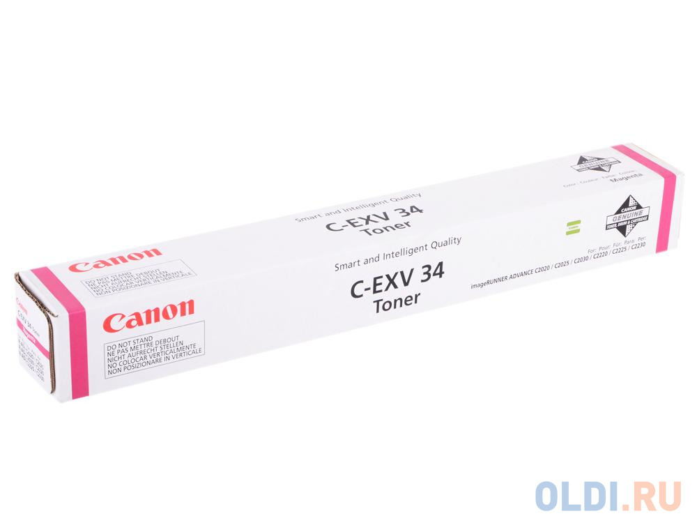 Тонер Canon C-EXV34M 16000стр Пурпурный 3784B002 - фото 1