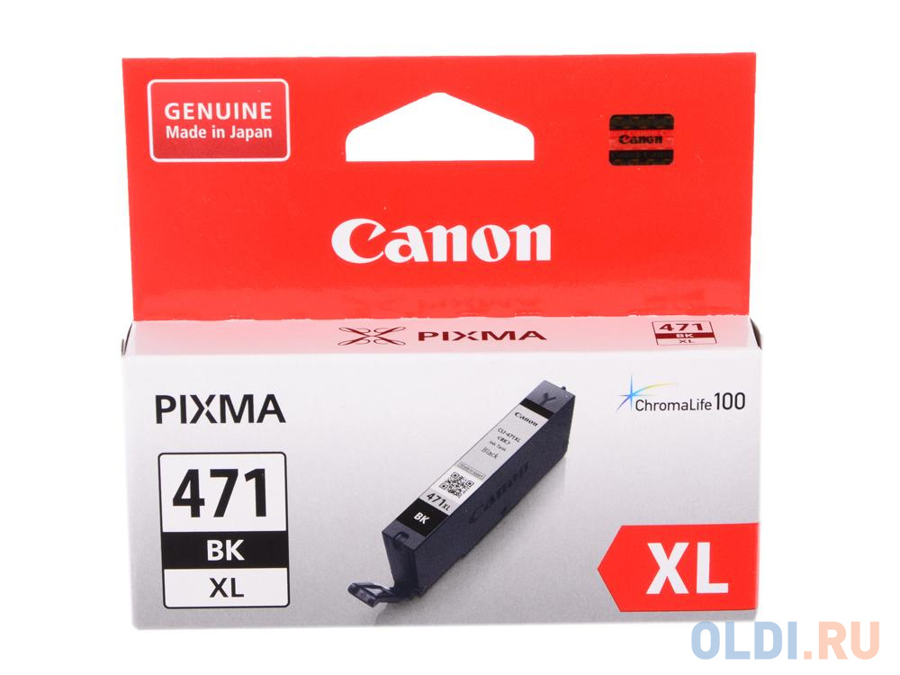 Картридж Canon CLI-471XLBK 810стр Черный