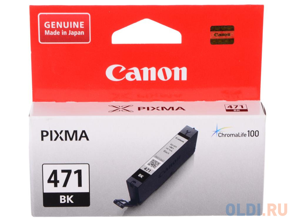 Картридж Canon CLI-471BK 398стр Черный