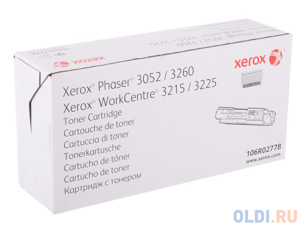 Тонер-картридж Xerox 106R02778 3000стр Черный