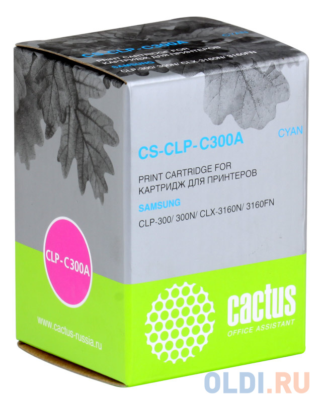 

Картридж Cactus CS-CLP-C300A 1000стр Голубой