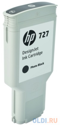 Картридж HP 727 F9J79A для DJ T920/T1500/2500/930/1530/2530 черный фото