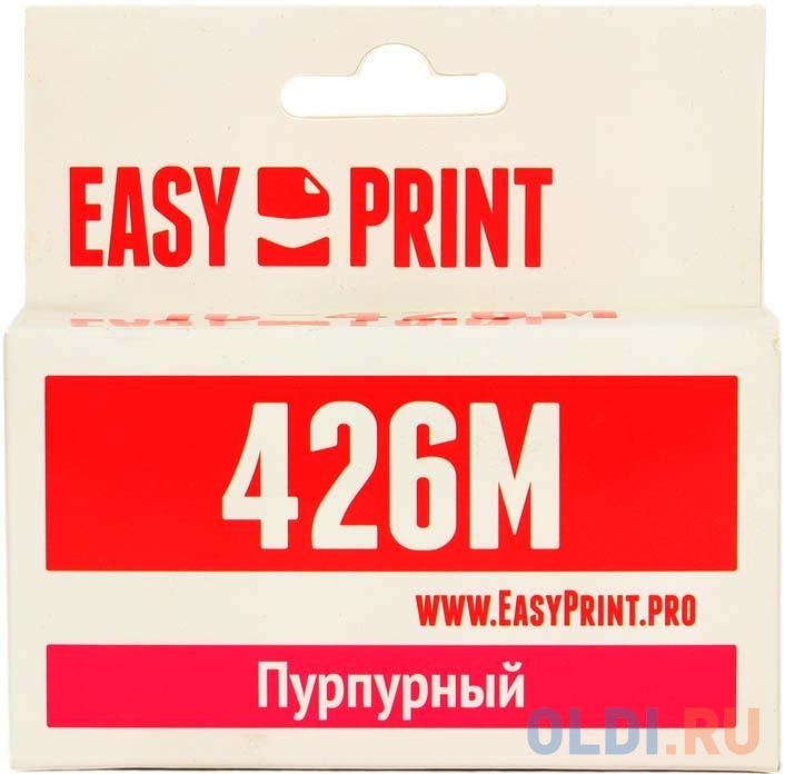 Картридж EasyPrint IC-CLI426M 437стр Пурпурный картридж easyprint ic cli426y для canon pixma ip4840 mg5140 mg6140 mx884 желтый