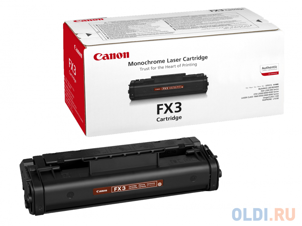 Картридж Canon FX-3 2700стр Черный 1557A003 - фото 1