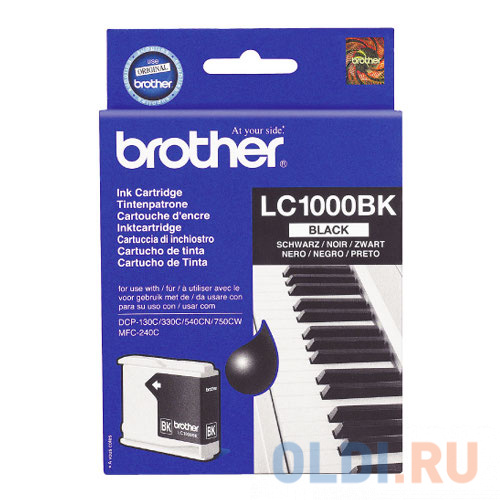 

Картридж Brother Bro-LC1000BK 500стр Черный