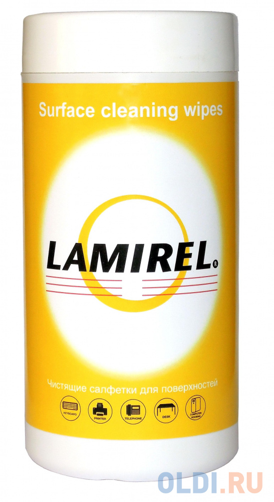 Чистящие салфетки Fellowes Lamirel LA-5144001 100 шт от OLDI