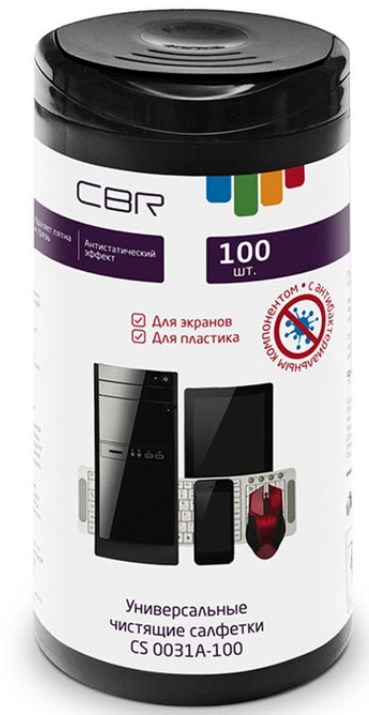 

Чистящие салфетки CBR CS 0031A-100 100 шт