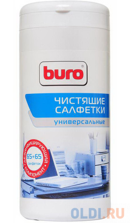 

Влажные салфетки BURO BU-Tmix 65 шт