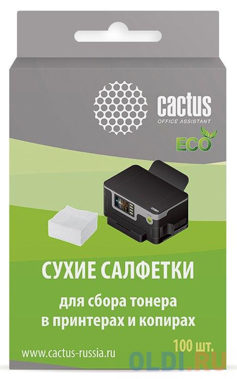 Чистящие салфетки Cactus CS-P2003E 100 шт hobot чистящие салфетки для 268 288 298 для сухой чистки 3