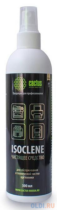 Спрей для оргтехники Cactus CS-ISOCLENE300 300 мл чистящие салфетки cactus cs t1002 для компьютеров и оргтехники туба 100шт