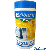 Чистящ.салфетки д.комп/оргтехники  Defender Eco CLN 30300 Туба  100 шт от OLDI