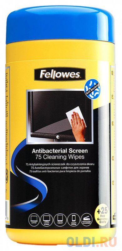 

Влажные салфетки Fellowes FS-22117 100 шт