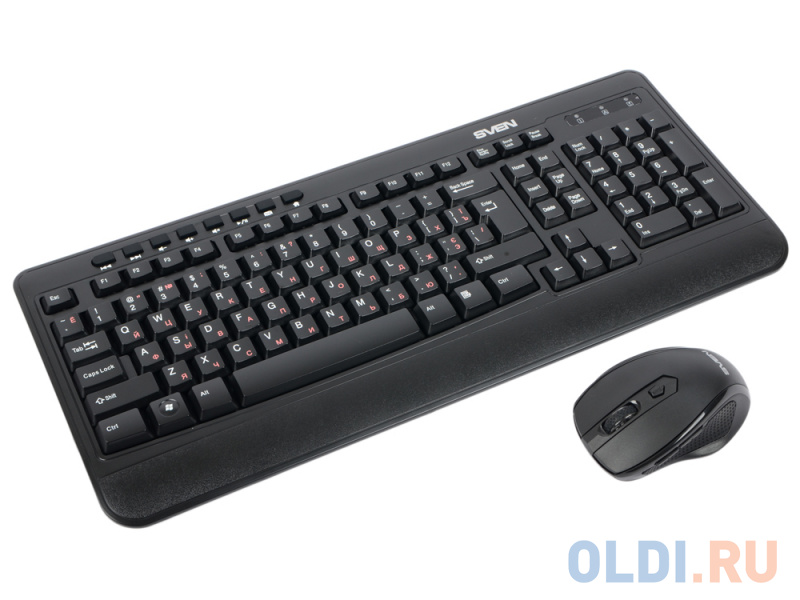 

Клавиатура Sven Comfort 3500 Wireless USB + Bluetooth черный SV-014285