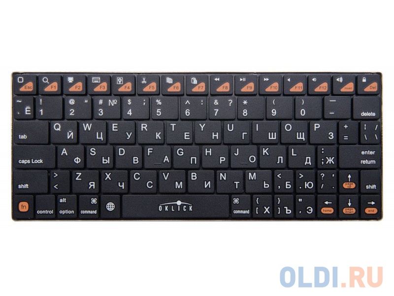 Клавиатура Oklick 840S черный беспроводная BT slim клавиатура oklick 735gk usb