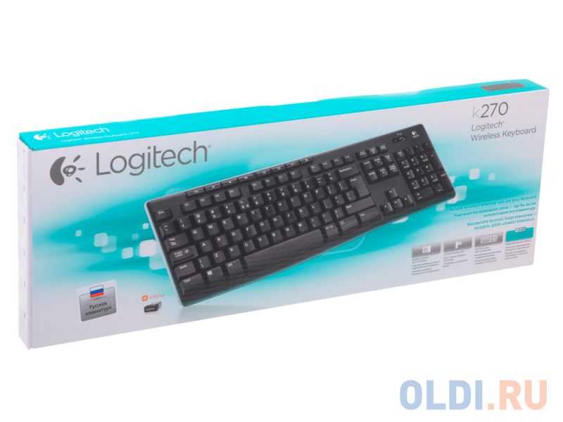 (920-003757) Клавиатура Беспроводная Logitech Wireless Keyboard K270 фото
