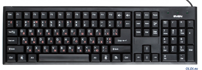 Клавиатура SVEN Standard 303 USB чёрная