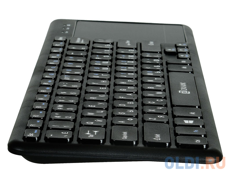 Oklick 830ST черный USB [1011937] {Клавиатура беспроводная slim Multimedia Touch} клавиатура oklick 707gk usb
