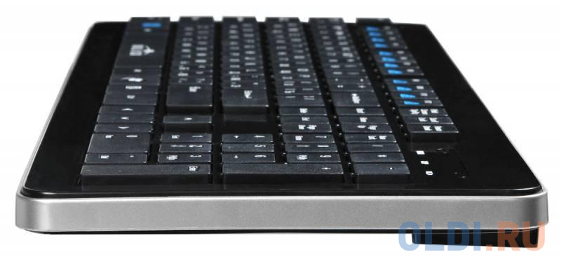 Клавиатура беспроводная Oklick 870S USB + Bluetooth черный фото