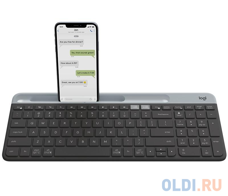 (920-009275) Клавиатура Беспроводная Logitech Slim Wireless Bluetooth Multi-Device Keyboard K580