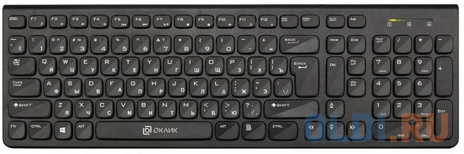 Клавиатура беспроводная Oklick 880S USB черный клавиатура oklick 735gk usb