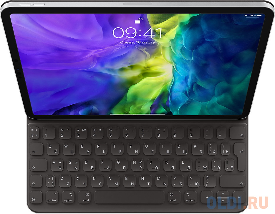 Клавиатура проводная Apple Smart Keyboard Folio MXNK2RS/A черный