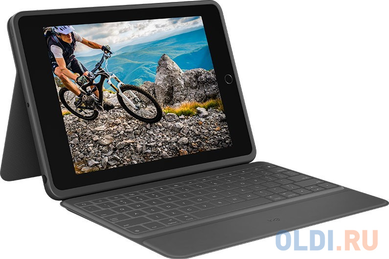 Клавиатура беспроводная Logitech Rugged Folio Bluetooth черный фото