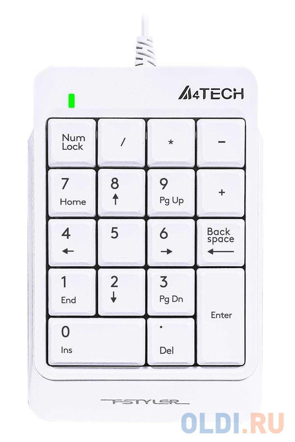 Клавиатура проводная A4TECH FK13P USB белый клавиатура проводная oklick 420mrl usb белый