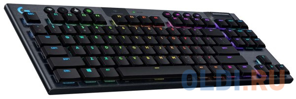 Клавиатура беспроводная Logitech G915 TKL Tenkeyless LIGHTSPEED Wireless RGB USB + Bluetooth черный 920-009536 фото