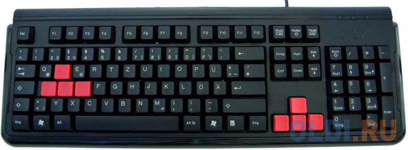 Клавиатура проводная A4TECH X7-G300 USB черный фото