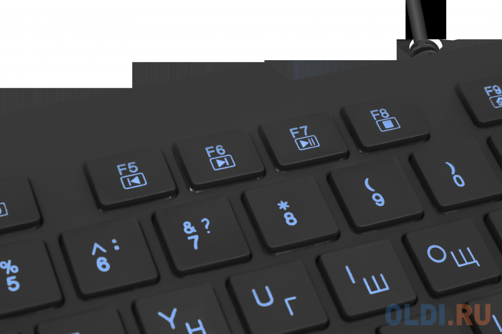 Клавиатура проводная Defender ММ Oscar SM-660L USB B(Чер)ProRUS 104+6кн, подсветка, 13 45662 - фото 8