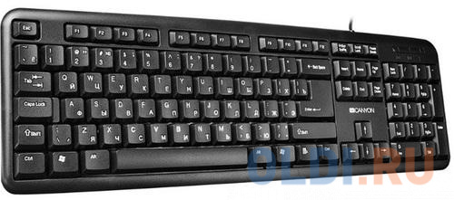 Клавиатура CANYON CNE-CKEY01-RU (Wired USB, 104 keys, Black