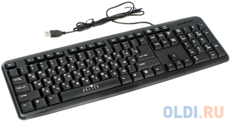 Клавиатура Oklick 180M black PS/2 - 313180