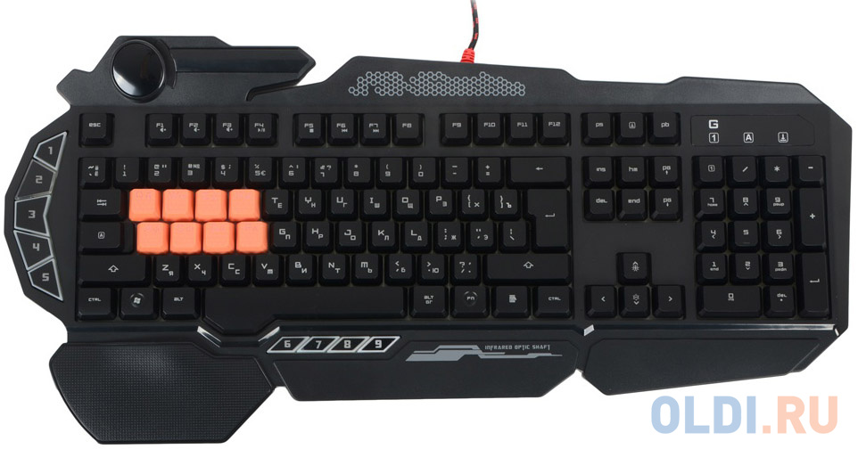 Клавиатура A4Tech Bloody B318 черный USB Multimedia Gamer LED фото