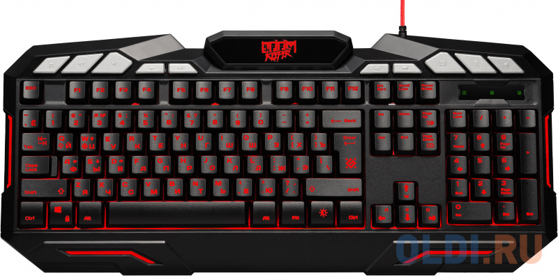 Клавиатура игровая DEFENDER Doom Keeper GK-100DL RU,3-х цветная,19 Anti-Ghost, USB фото