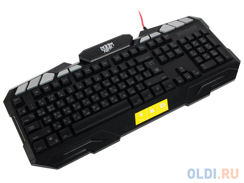 Клавиатура игровая DEFENDER Doom Keeper GK-100DL RU,3-х цветная,19 Anti-Ghost, USB 45100 - фото 4