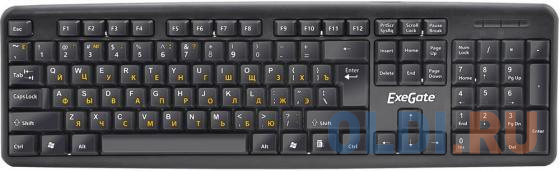 Клавиатура проводная Exegate LY-331L USB черный клавиатура проводная gembird kb 8320uxl bl usb