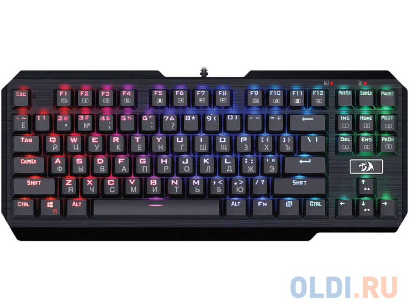 

Клавиатура проводная игровая Redragon Usas RU механическая, подсветка, Outemu, компактная
