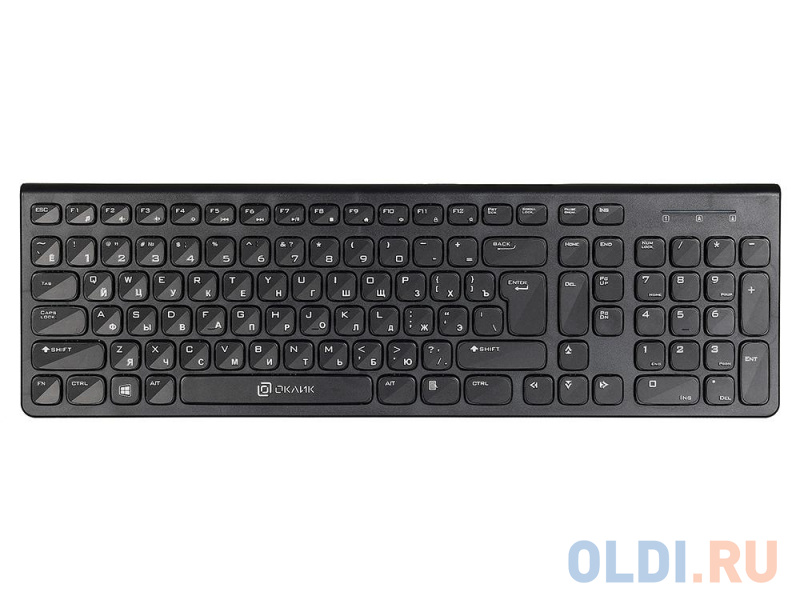 

Клавиатура проводная Oklick 590M USB черный/белый