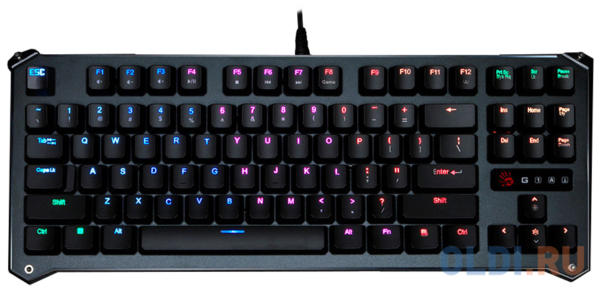 Клавиатура A4Tech B930 механическая черный USB Gamer LED