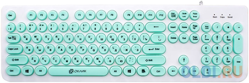 

Клавиатура проводная Oklick 400MR USB белый