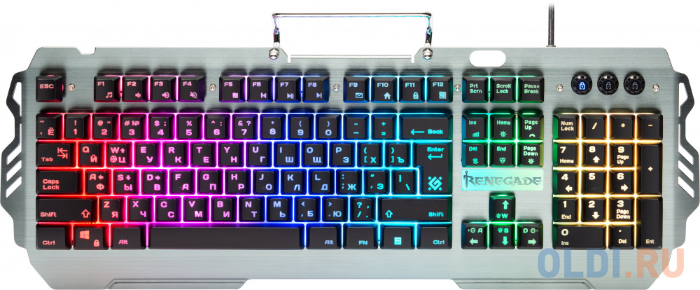 Клавиатура игровая DEFENDER Renegade GK-640DL RU,RGB подсветка, USB, 9 режимов 45640 - фото 2