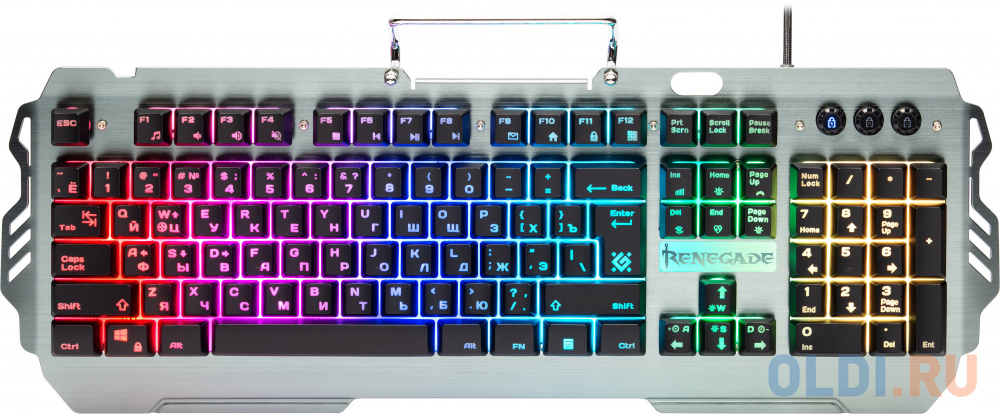 Клавиатура игровая DEFENDER Renegade GK-640DL RU,RGB подсветка, USB, 9 режимов фото